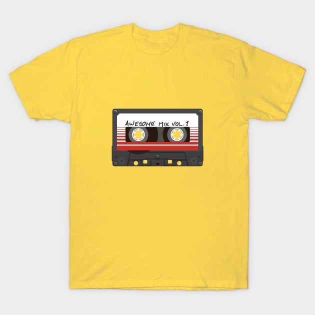 Awesome Mix Vol. 1 T-Shirt by geeklyshirts